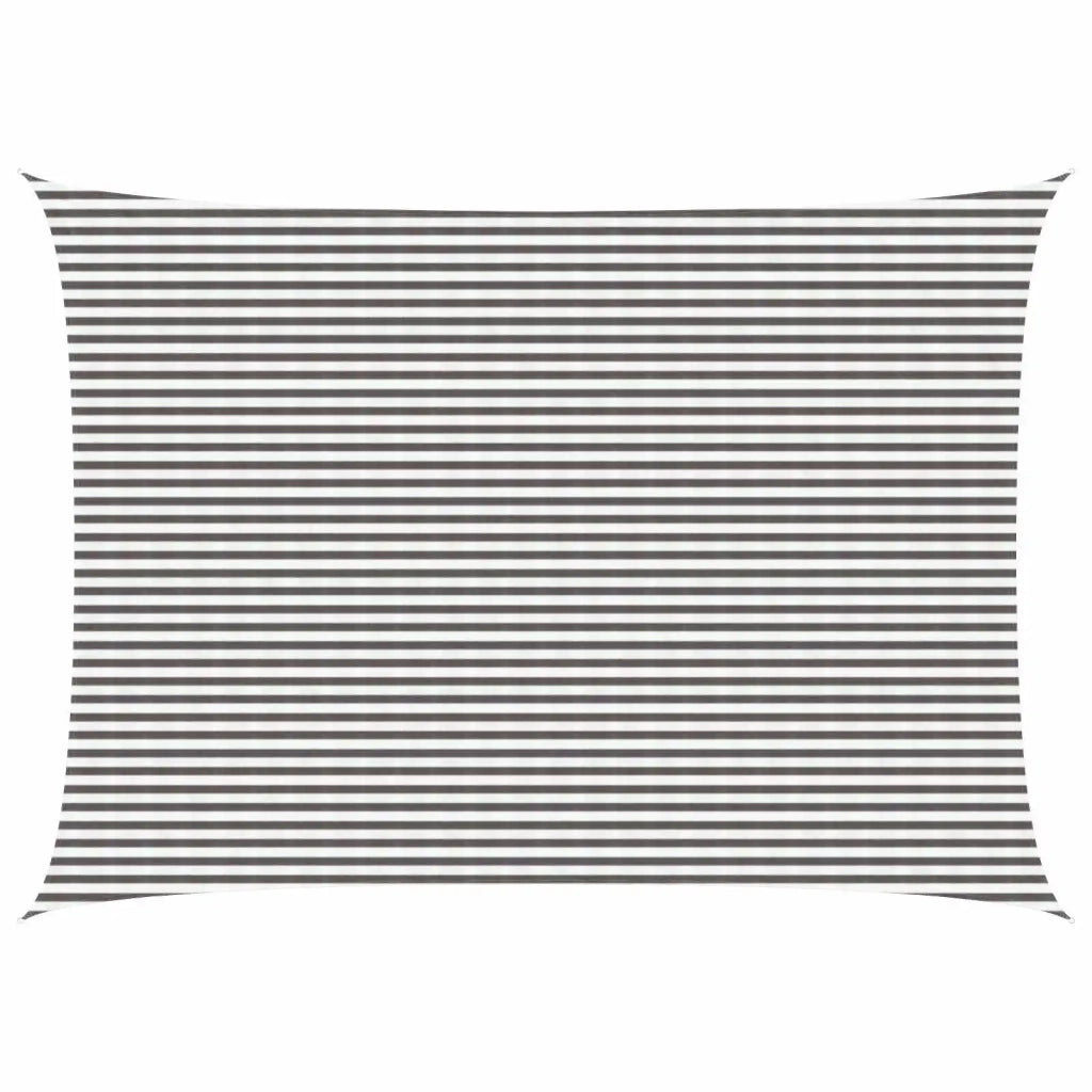 Vela Parasole | Telo Ombra | Vela da ombra Grigio chiaro e bianco 5 x 8 m HDPE