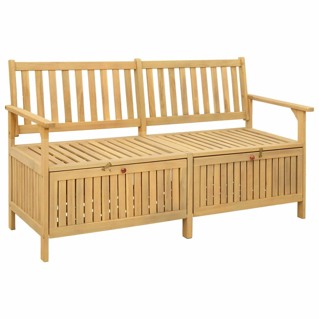 Panchina con contenitore 148 x 63 x 84 cm Acacia Solido 42026798