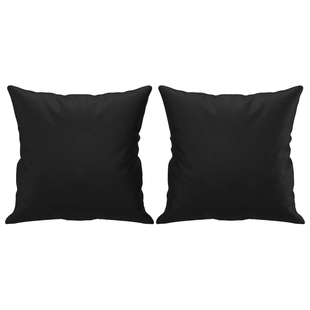 Divano a 2 Posti con Cuscini-Sofa 2 Posti con Cuscini Nero 120 cm in Similpelle 782443