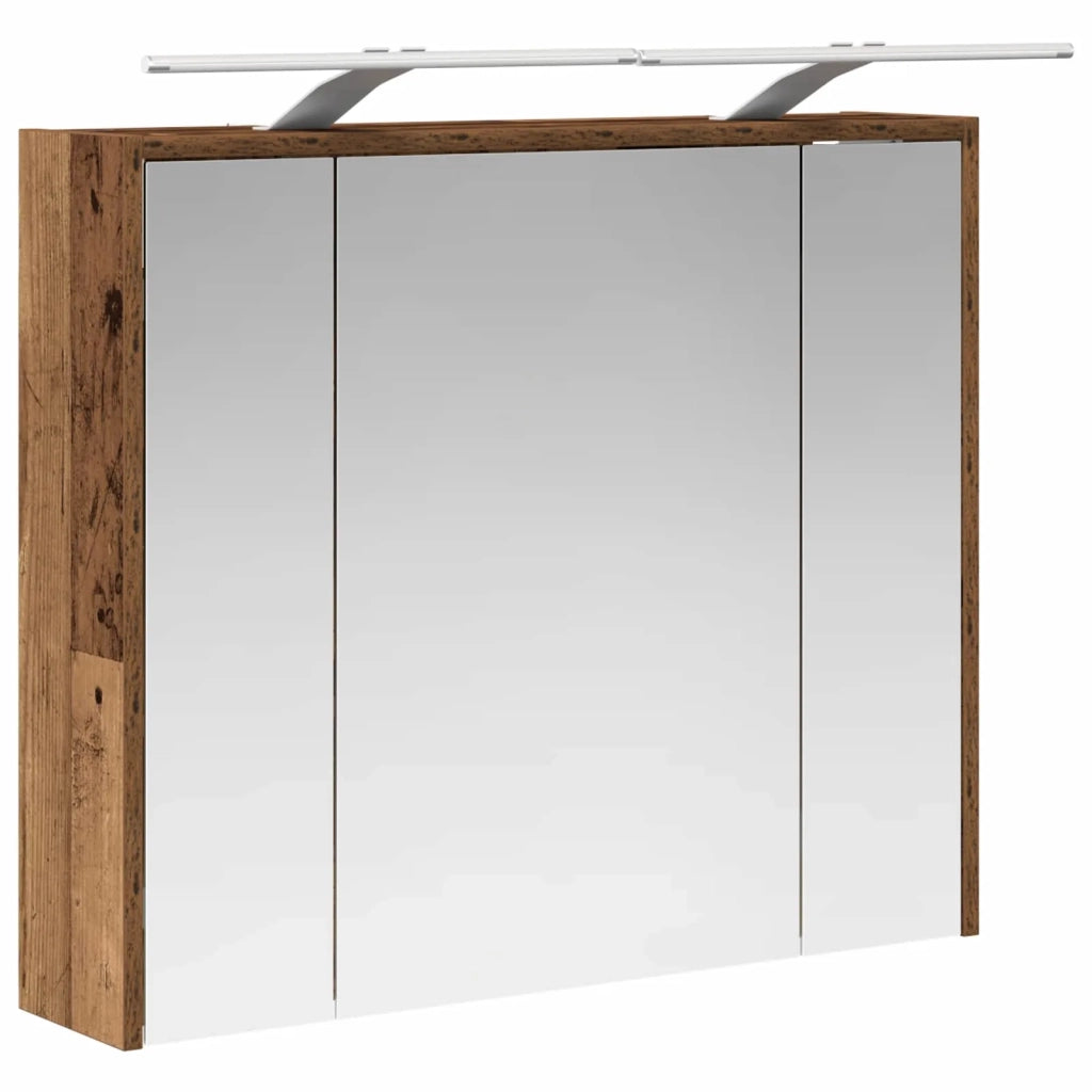 Mobiletto per specchio da bagno Legno vecchio 889181