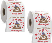 Toilette 2 Rulli - Disegno Umoristico - Decorazione Creativa - morbido e Comodo - Assorbimento Acqua Elevato - Regalo Carino - Rulli WC