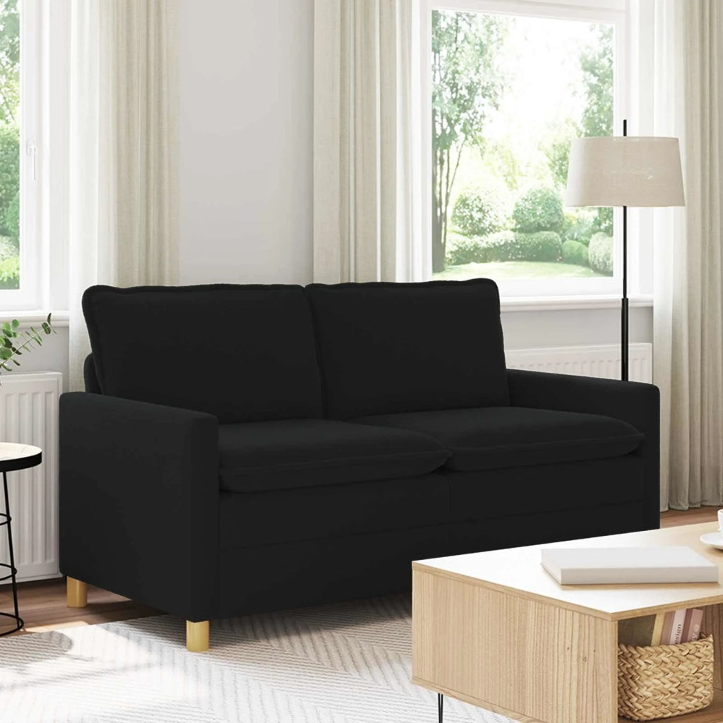 Divano Nero 156 x 81 x 87,5 cm Tessuto 42028853