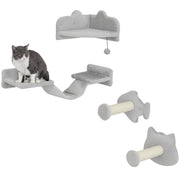 Gioco per Gatti con Scaletta e Piattaforma ¨C Minimal ¨C Grigio