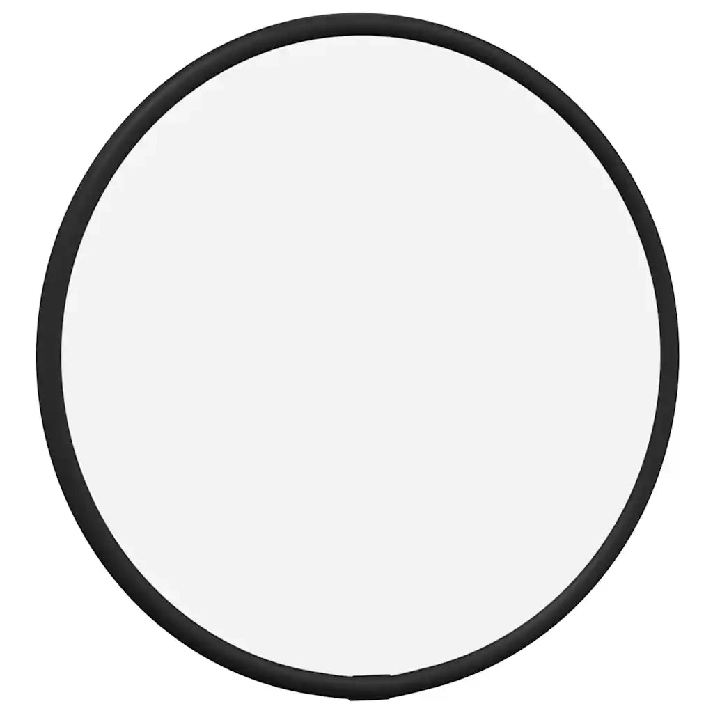 Specchio da Parete Nero Ø 20 cm Rotondo 348183