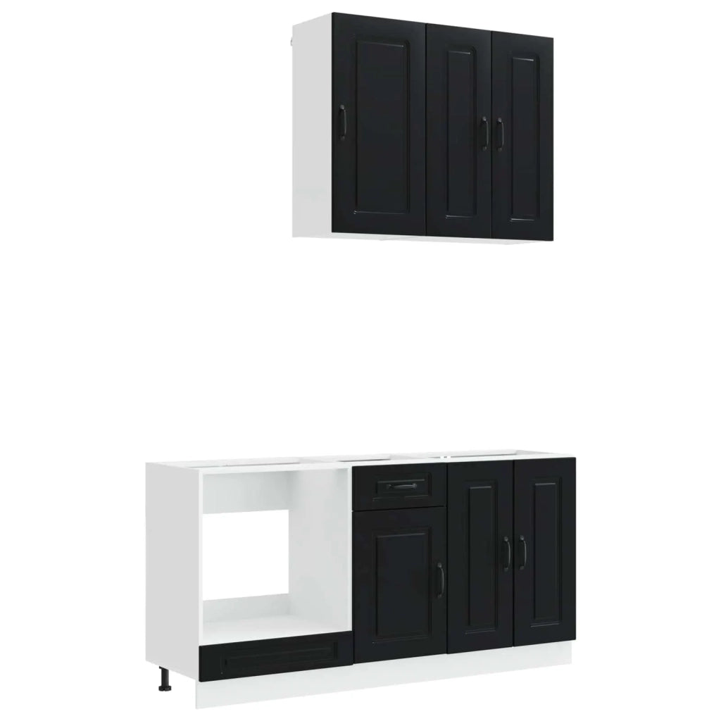 Unità Cucina KALMAR 5 pcs Nero Legno ingegnerizzato 3438236