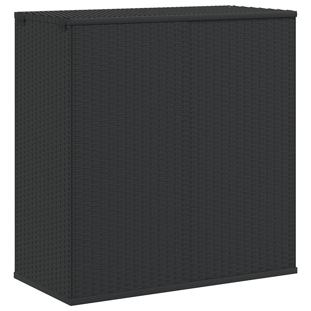 Contenitore Cuscini da Giardino Rattan PE 100x49x103,5 cm Nero CFW3108297