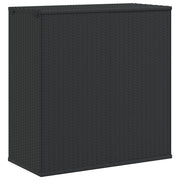 Contenitore Cuscini da Giardino Rattan PE 100x49x103,5 cm Nero CFW3108297