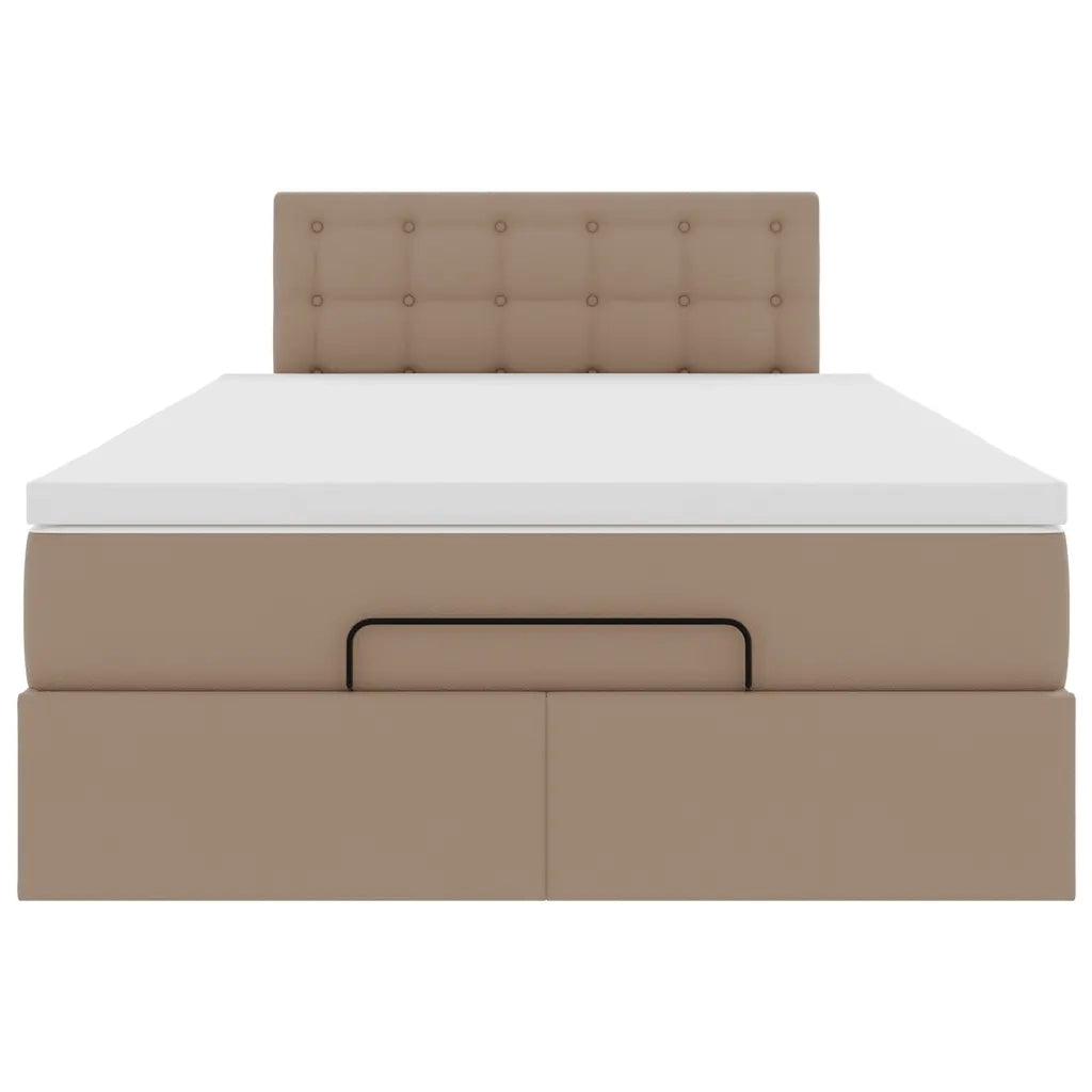 Struttura Letto Pouf con Materasso 120x200 cm Similpelle 3311302