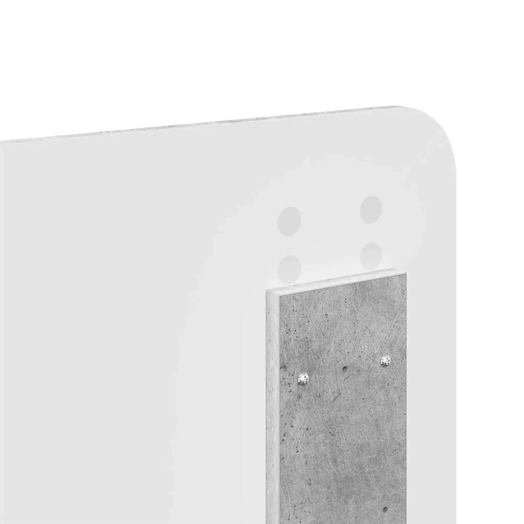 Testiera-Testata-Testiera Decorativa Grigio cemento 160 cm Legno multistrato 647311