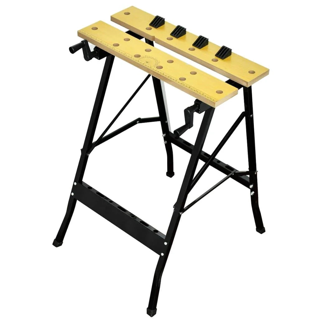 Banco da lavoro pieghevole banco da lavoro con morsetto piano del tavolo 75 cm fai da te garage 02_0003654