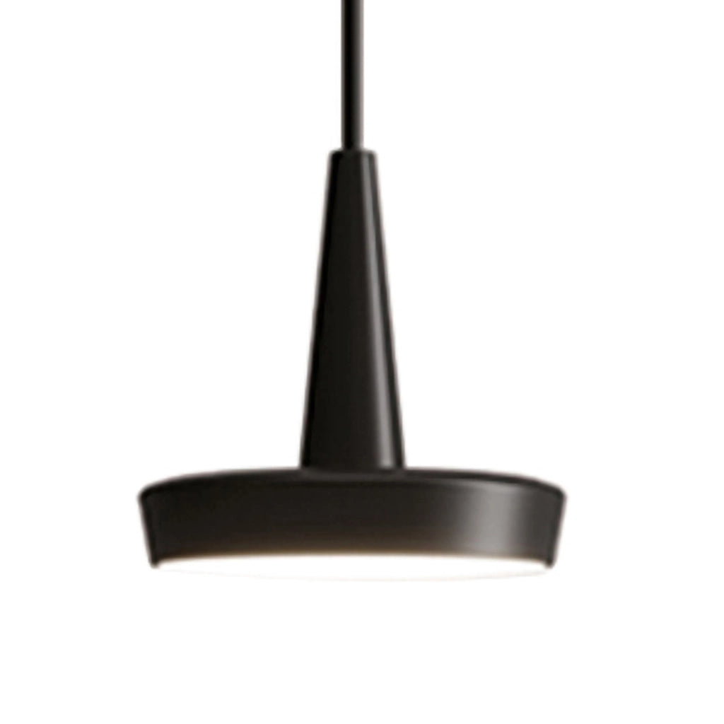 Baby Lampada a sospensione a LED in alluminio pressofuso nero, design moderno con dimmerazione TRIAC, CRI 90, luce calda 3000K, ideale per interni