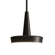Baby Lampada a sospensione a LED in alluminio pressofuso nero, design moderno con dimmerazione TRIAC, CRI 90, luce calda 3000K, ideale per interni