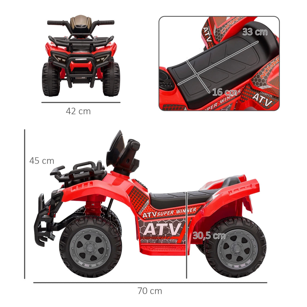 Auto Elettrica per Bambini ¨C zephmum ¨C 70x42x45 cm Rosso