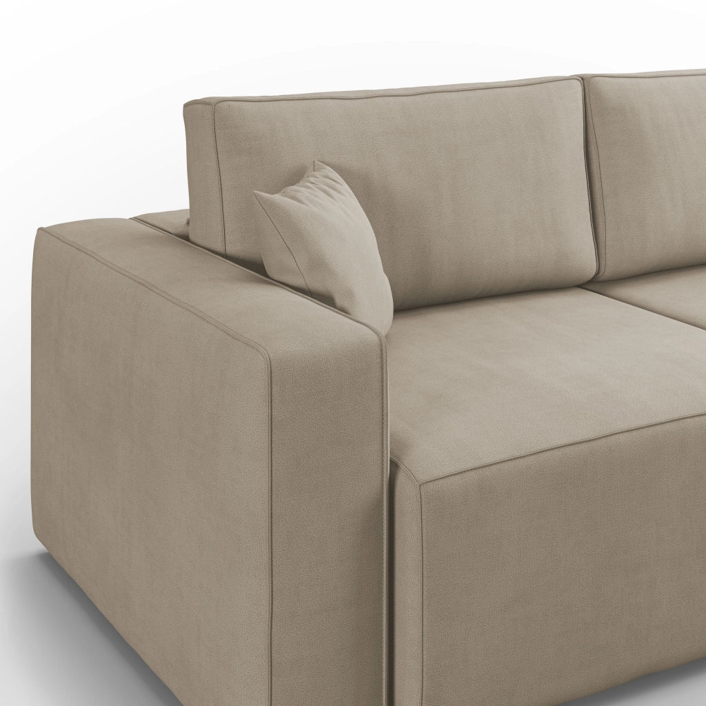 Morfeo Divano in tessuto impermeabile 215 cm beige