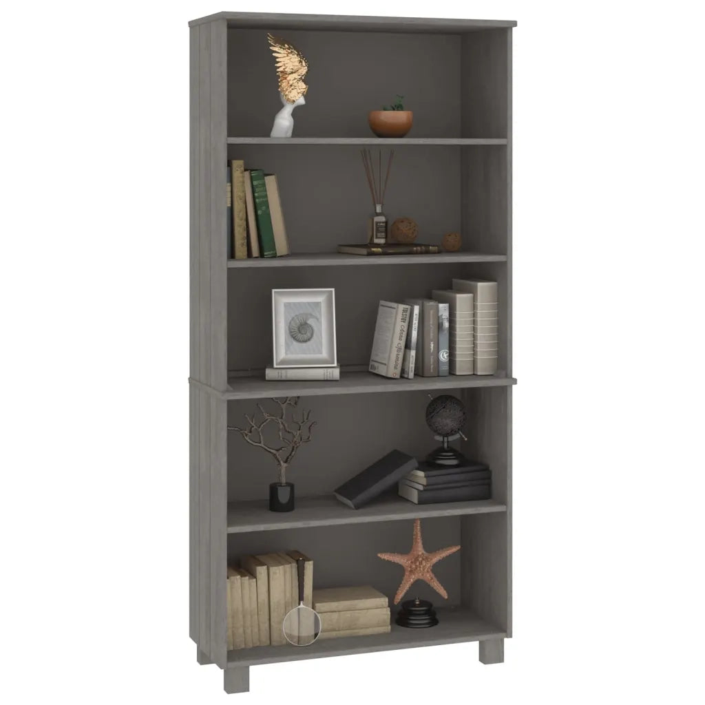 Credenza | Madia | Buffet da pranzo | Armadio da pranzo HAMAR in Legno Massello di Pino Grigio Chiaro