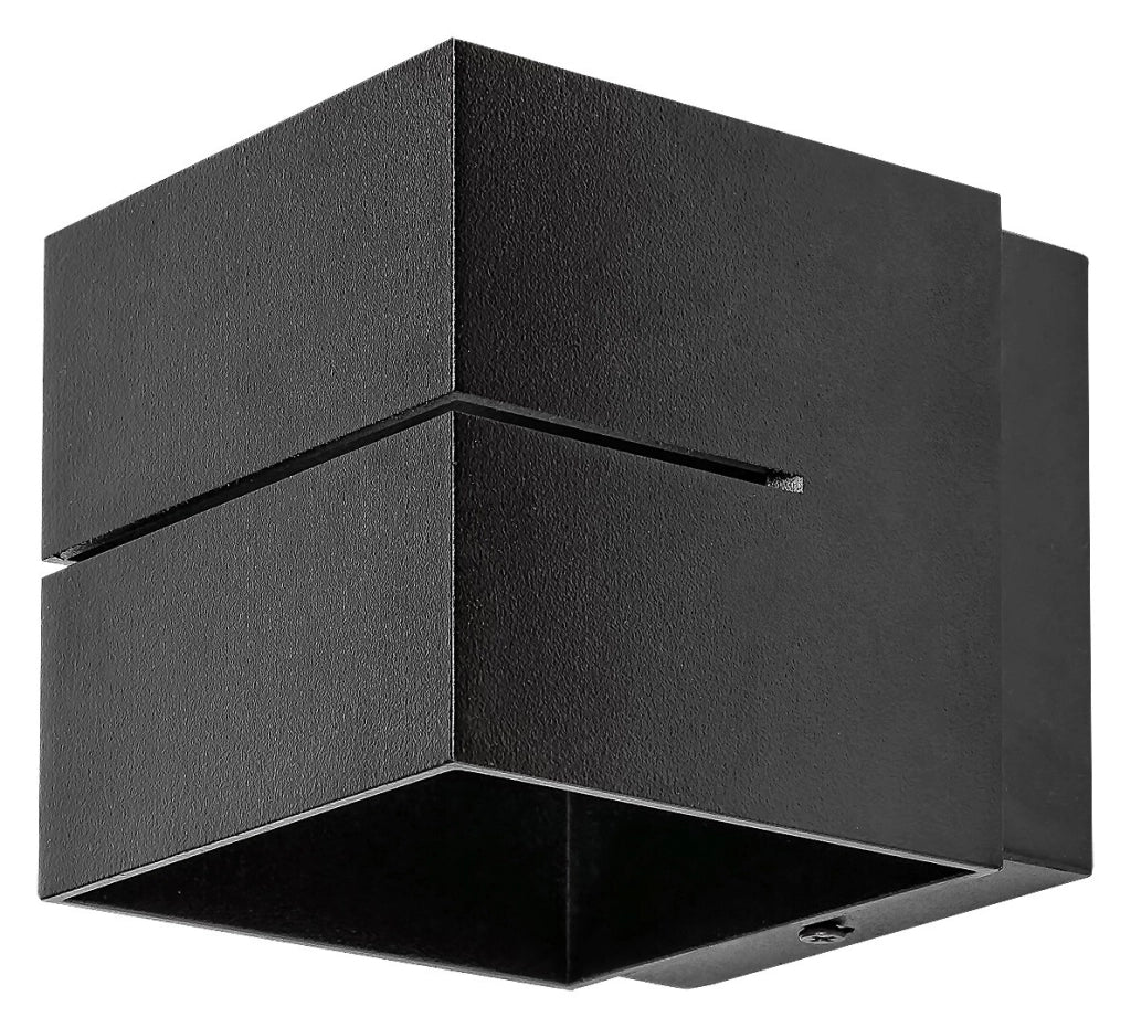 Applique moderna cubo G9 nero opaco Rabalux Kaunas