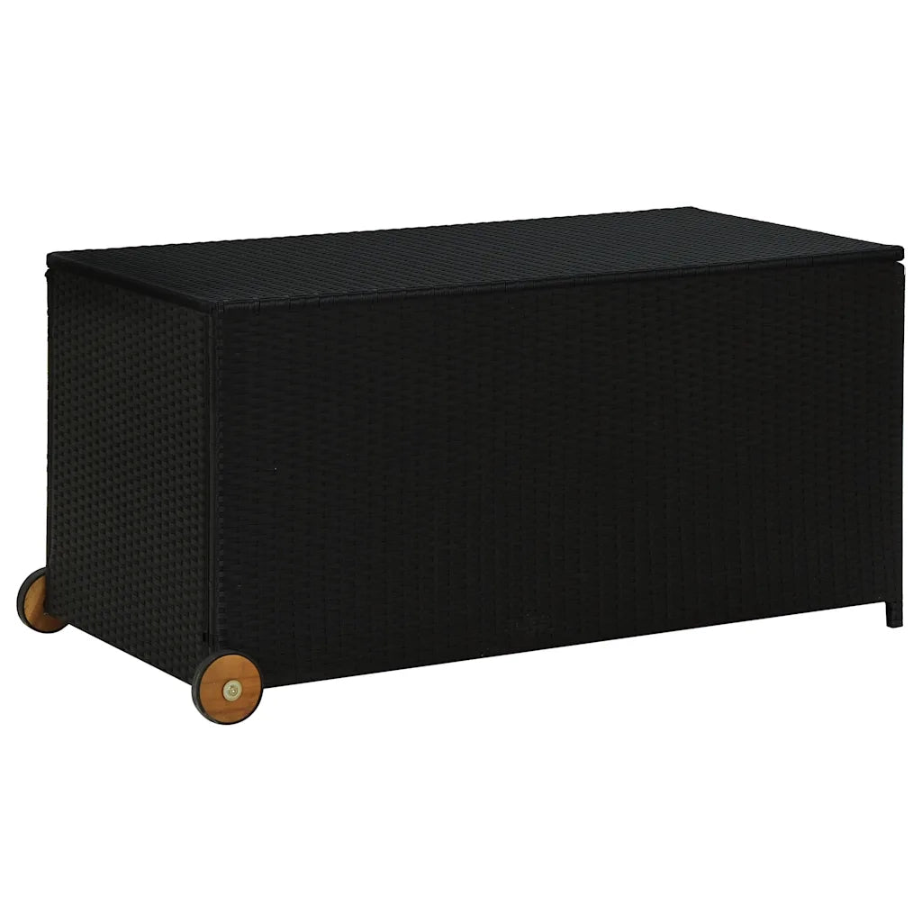 Contenitore da Giardino Nero 120x65x61 cm in Polyrattan CFW4398512
