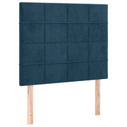 Testiera | Testata Blu Scuro 90x5x118/128 cm Velluto