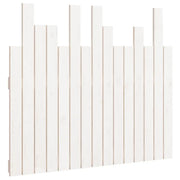 Testiera | Testata da Parete Bianca 95,5x3x80cm in Legno Massello di Pino