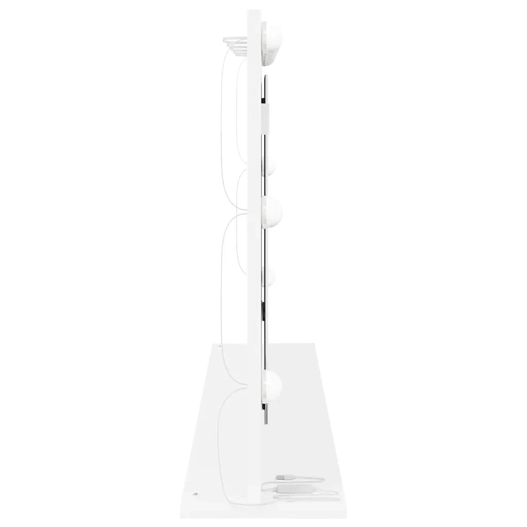 Specchio da Vanit¨¤ Rettangolare Bianco 100 x 55 x 18 cm