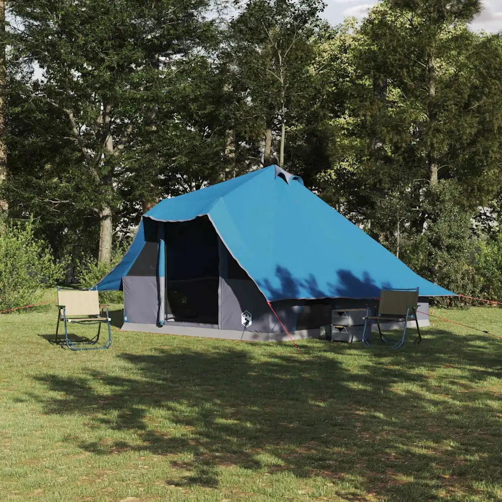 Tenda Tipi con tetto-Tenda da campeggio Blu 358 x 296 x 258 cm taffet¨¤