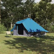 Tenda Tipi con tetto-Tenda da campeggio Blu 358 x 296 x 258 cm taffet¨¤