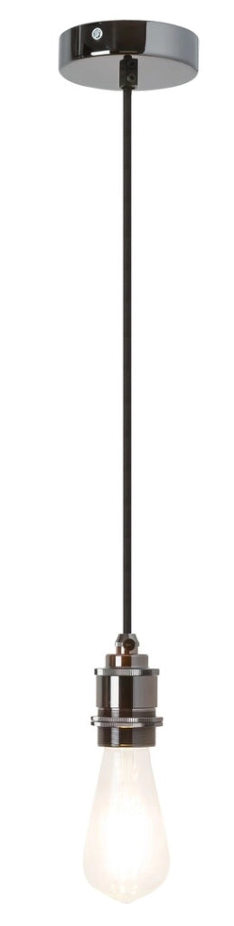 Lampada sospensione industriale E27 1x60W nera Rabalux