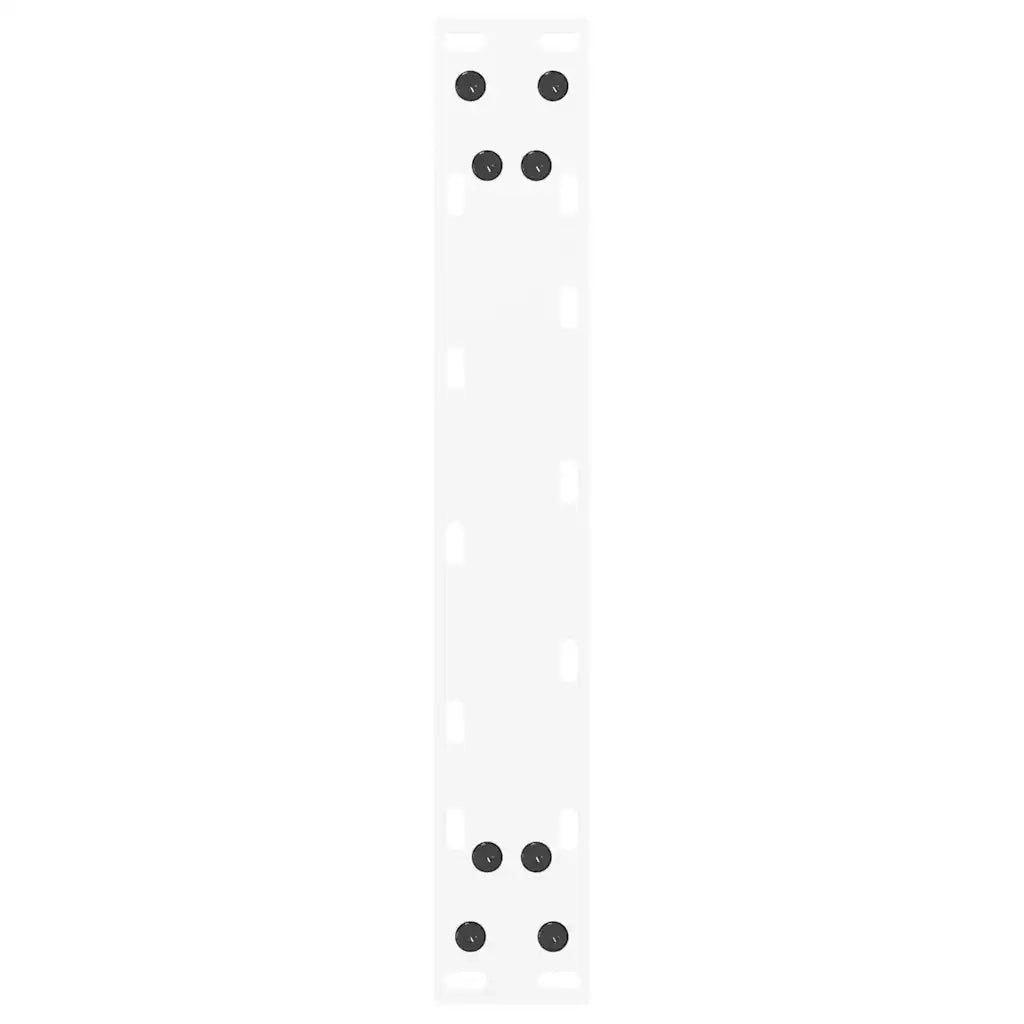 Gambe per Tavolino da Caff¨¨ a Forma di U 2 pz-Set di 2 Gamba per Tavolo Bianche 38x(42-43) cm Acciaio 638713