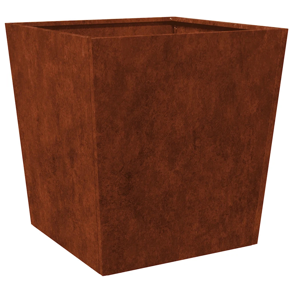 Fioriera da Giardino 50x50x50 cm in Acciaio Corten 851078