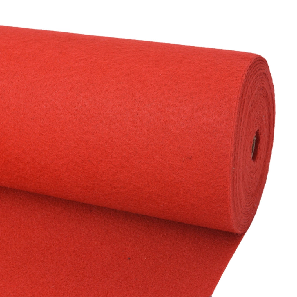 Tappeto Tinta unita Rosso 1 x 12 m Tessuto 42052434