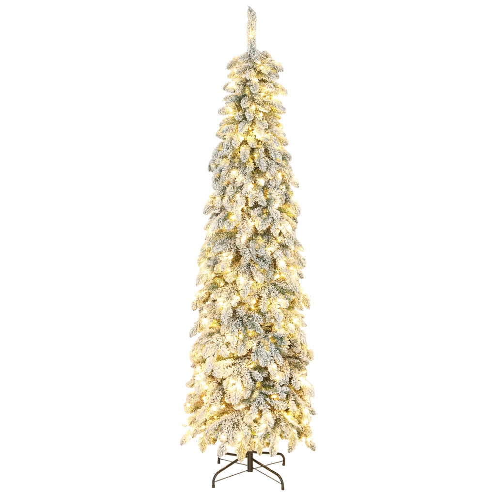 Albero di Natale Slim 225 cm ¨C Xylo ¨C LED Bicolore 11 Modi Timer 800 Rami Verde