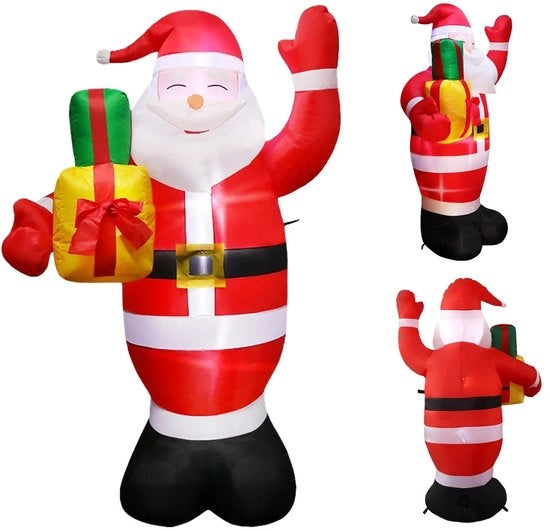 Decorazione di Natale gonfiabile 150 cm, figura di Babbo Natale gonfiabile all'aperto con luce LED, decorazione di Natale gonfiabile gigante 

Specifica tecnica: 
- Lunghezza: 150 cm 
- Materiale: 
- Incluso: luce LED