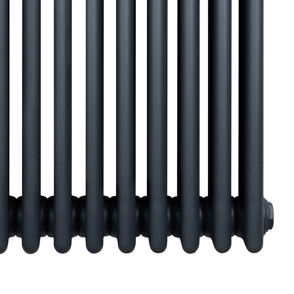 Radiatore Tradizionale 4 Colonne Orizzontale Riscaldamento Antracite 600x1190 mm