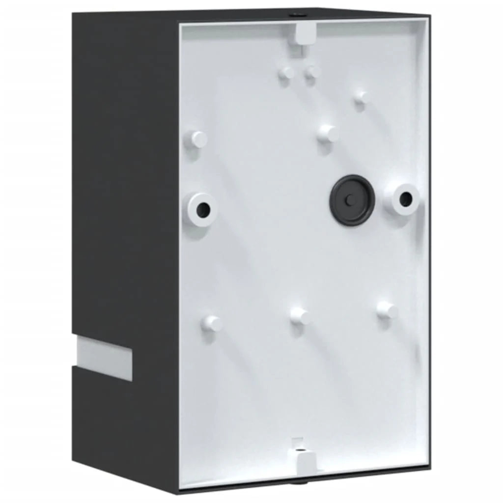 Elegante lampada da parete per esterni da giardino 9,5 x 7,5 x 15 cm acciaio inox nero 02_0056633