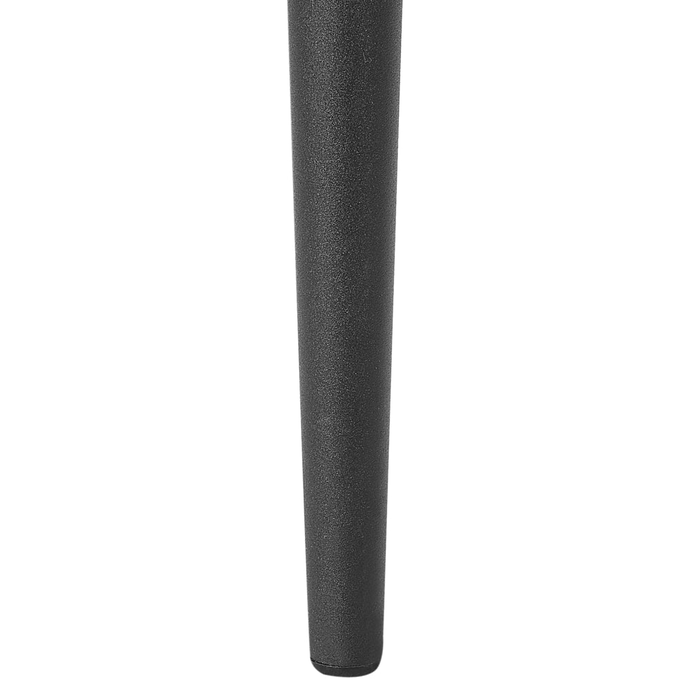 Set di 2 sedie da pranzo in velluto grigio gambe in acciaio Nero sedie moderne imbottite
