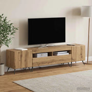 Mobile TV LED a 5 pezzi Rovere Artigianale Legno ingegnerizzato 3416932