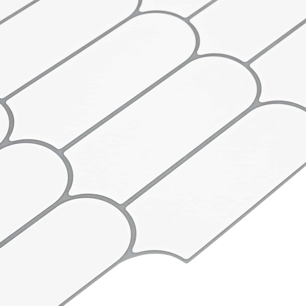 Piastrella Piuma 20 pcs Bianco e Grigio 30 x 30 cm 42046196