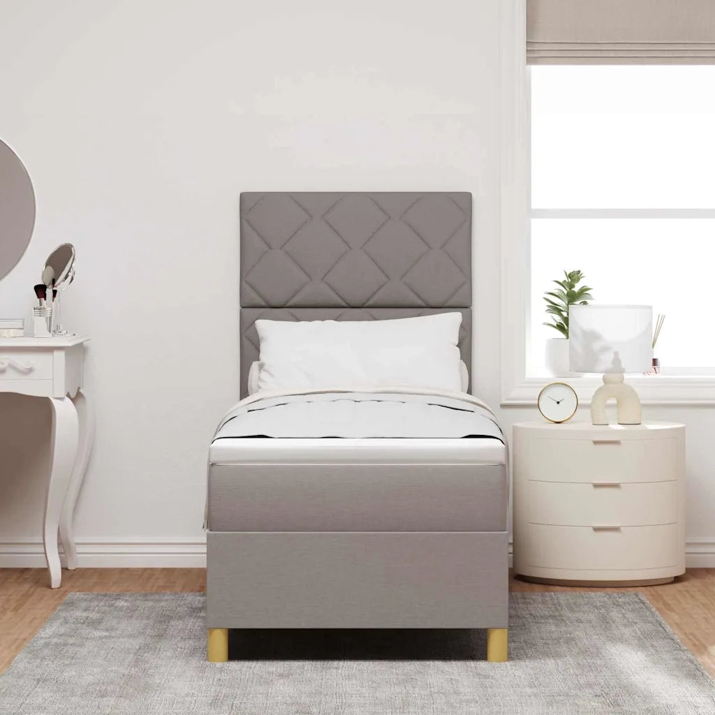 Letto a Sorgente LED con materasso Talpa 80 x 200 cm Tessuto