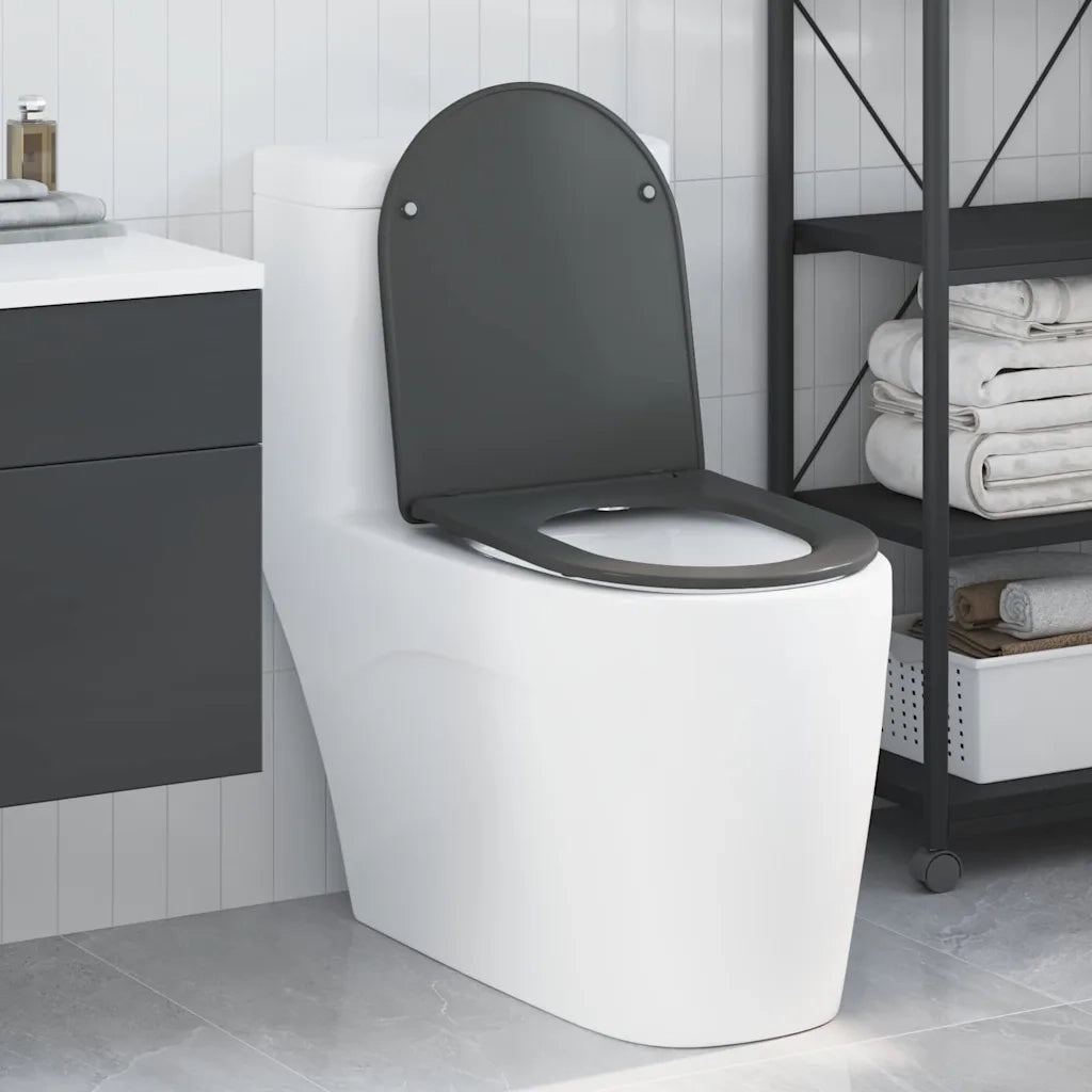 Sedile del WC Antracite 47 x 36 x 3,4 cm Duroplast 42002366