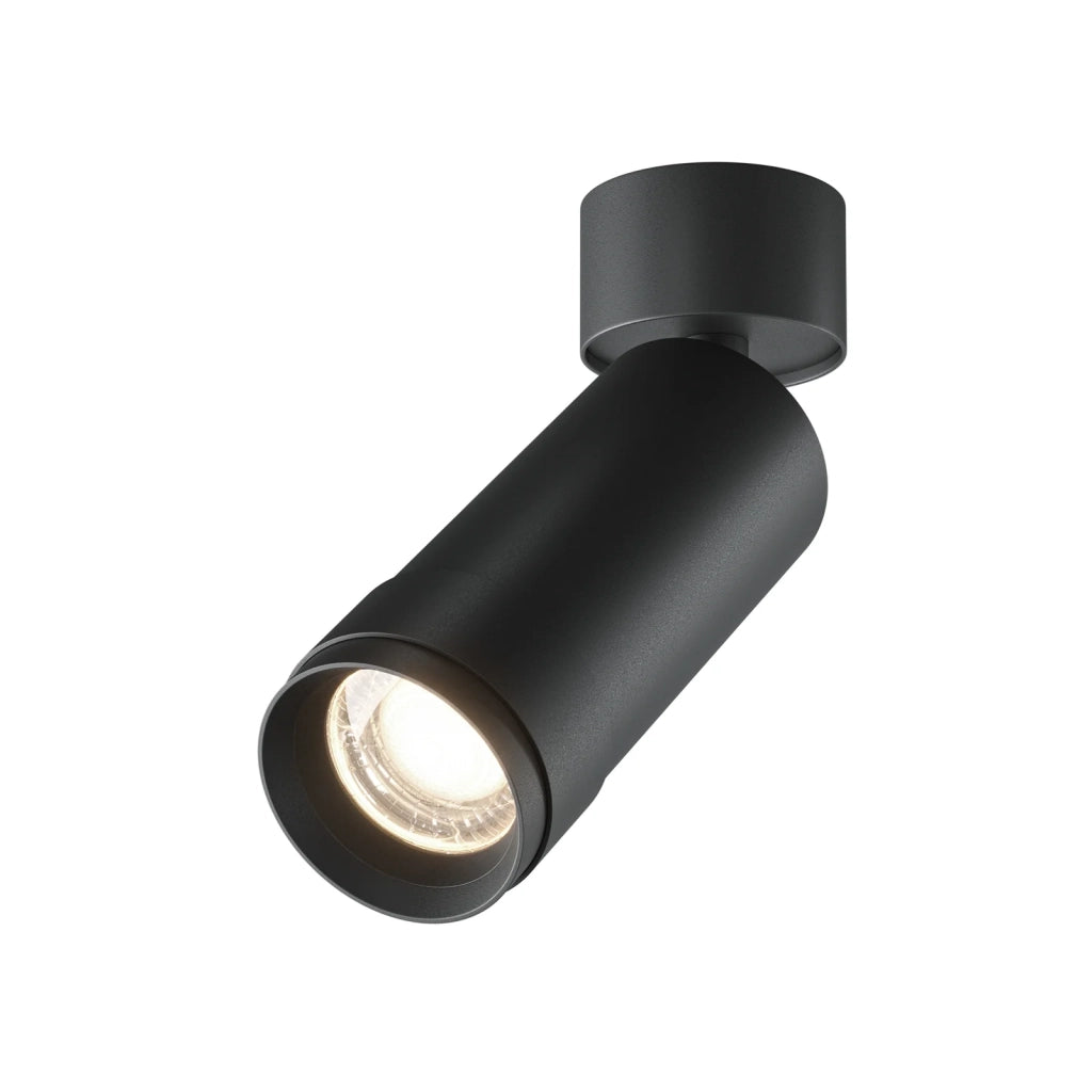 Maytoni Lampada Da Soffitto Moderna Focus Zoom 1 Luce LED Integrato Nero Alluminio