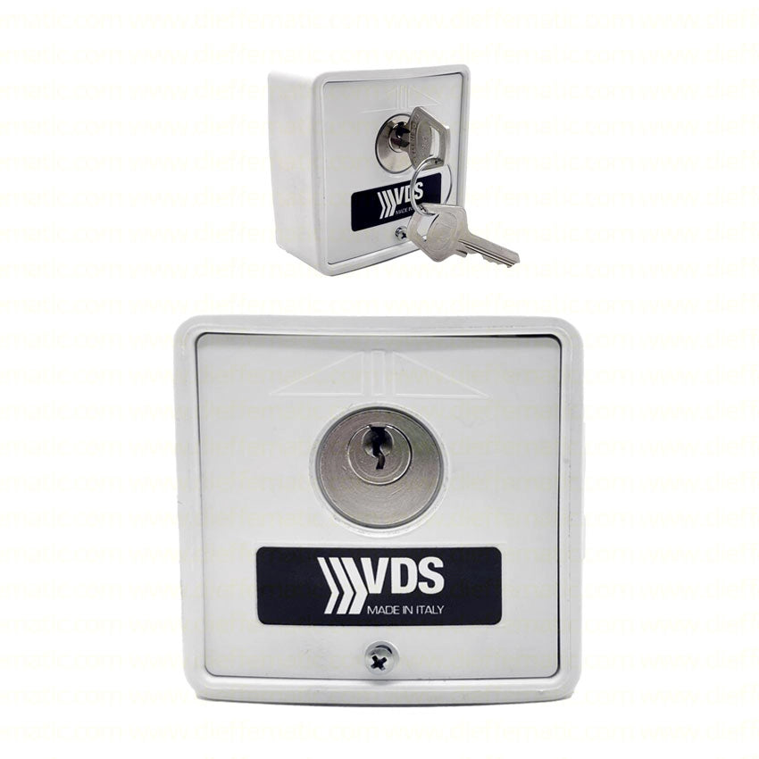 SELETTORE DA ESTERNO START/STOP TECNOPOLIMERO VDS PLA-ABS 198-B BIANCO