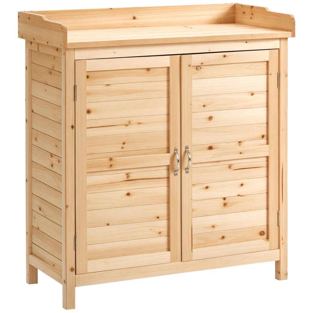 Armadio da Giardino ¨C Xylo ¨C Legno Massello Abete 83x40x92cm Naturale