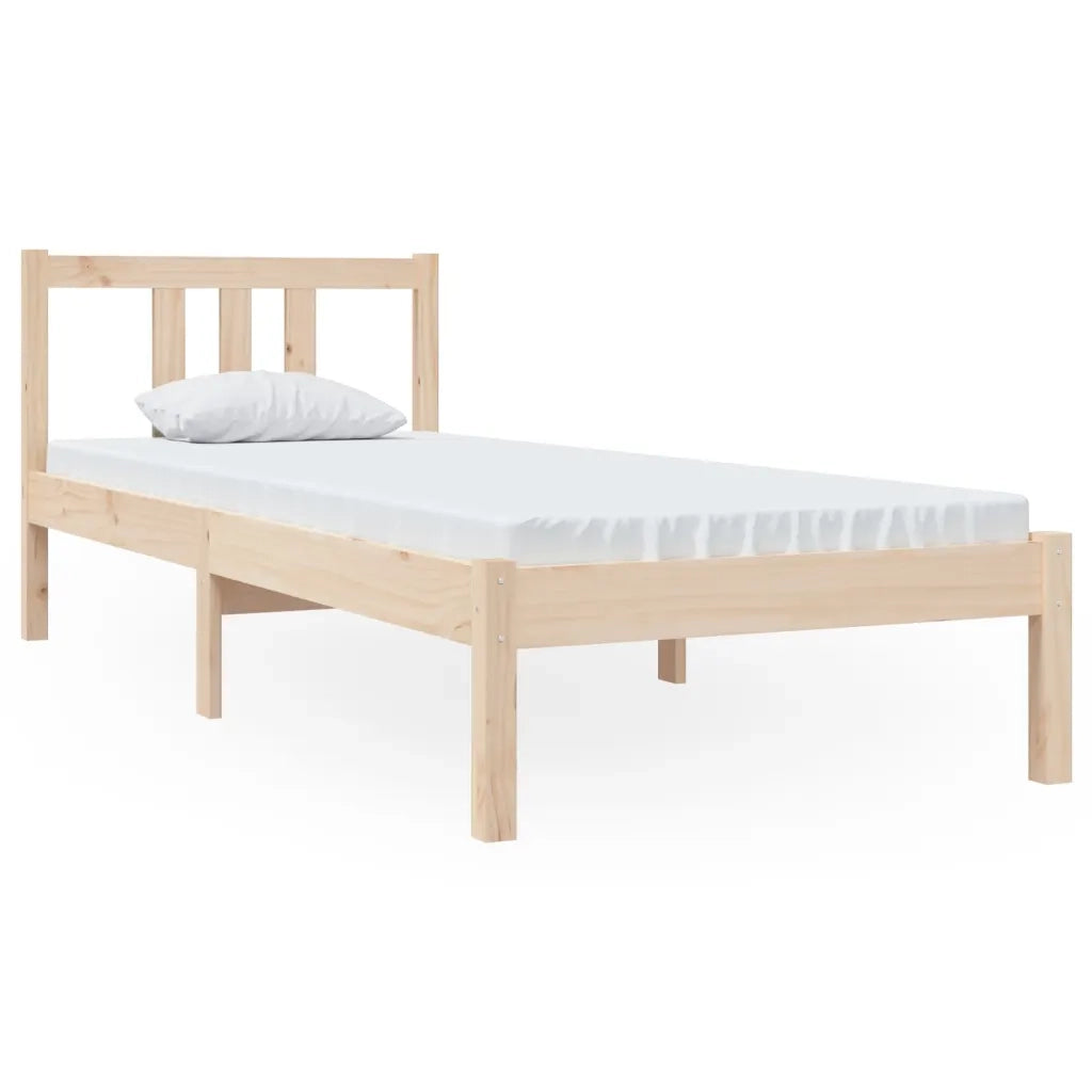 Letto singolo | Letto per adulti | Giroletto in Legno Massello 75x190 cm Small Single