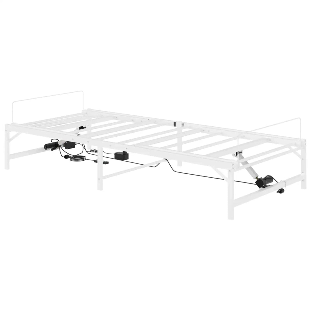 Telaio Letto Elettrico Regolabile Bianco 90 x 200 cm Acciaio 42021397