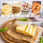 Set di 4 Coltelli in Acciaio Inossidabile per Formaggi e Dolci 13,2 cm