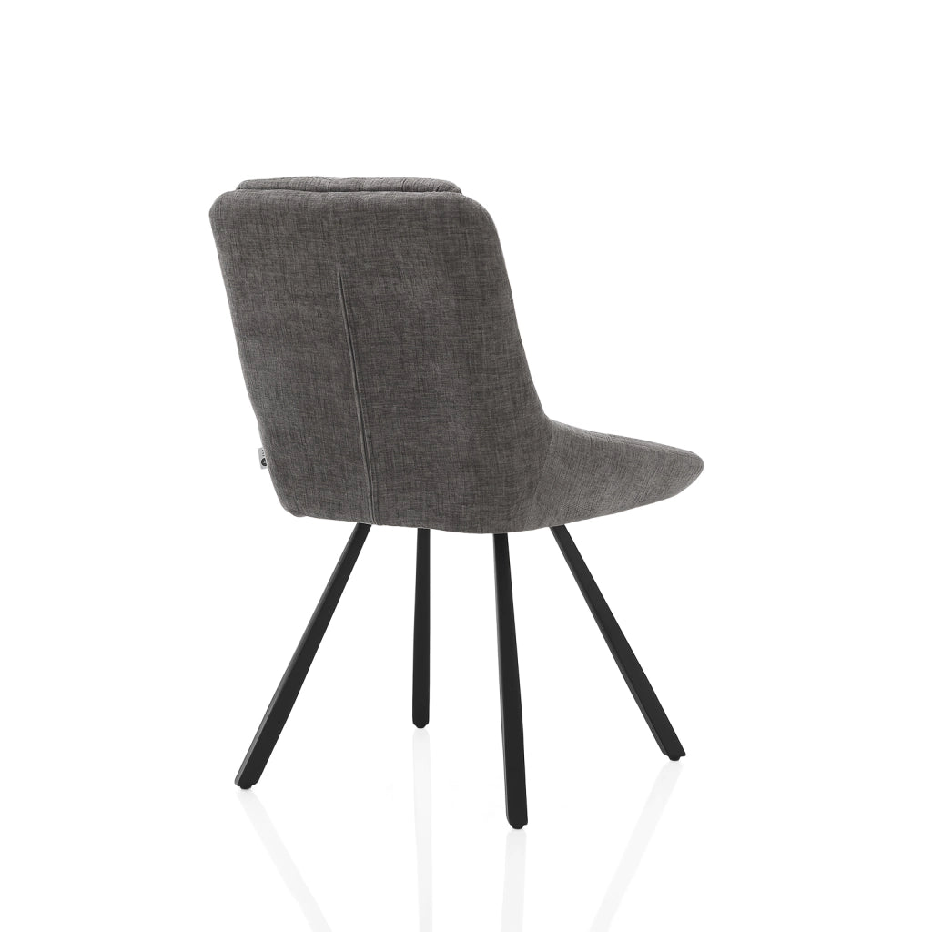 Set 2 Sedie REGINA grigio scuro