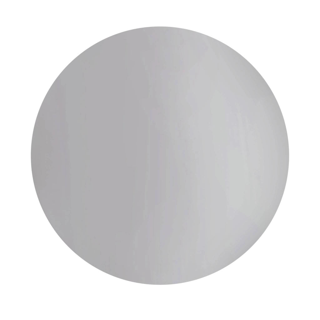 Tavolino da salotto in acciaio smaltato cromato, 41cm, grigio perlato