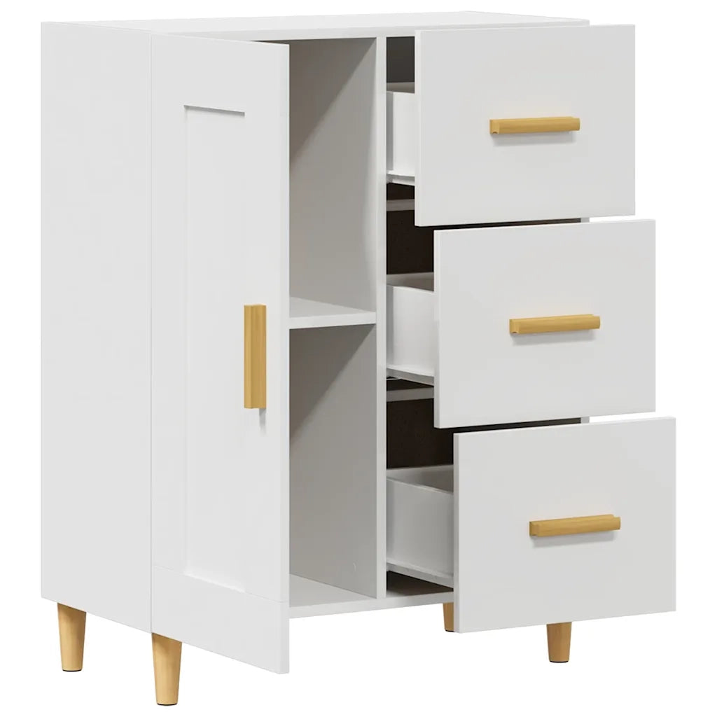 Credenza Bianca 69,5x34x90 cm in Legno Multistrato 812222