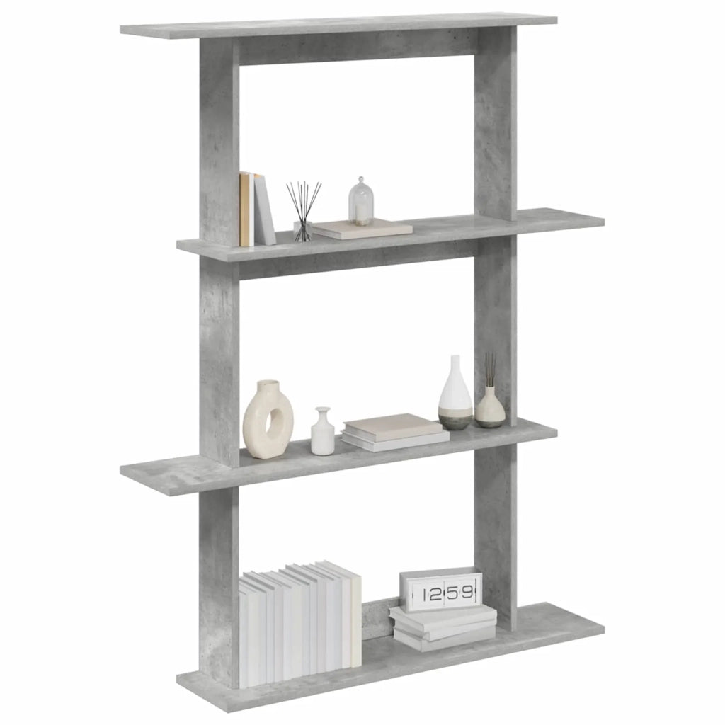 Scaffale da parete Grigio Cemento 100 x 20 x 126 cm 8012063