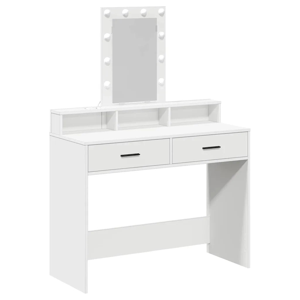 Toeletta | Tavolo da Trucco Bianco 100 x 41 x 140 cm Legno multistrato